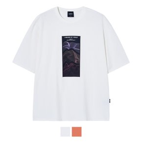 Sense Of Exile Frequency T-shirts (White)(Orange) [LSRMCTA321M]