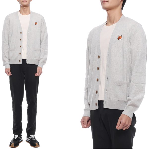 [부산점] 26SS 남성 폭스헤드 울 가디건 (PM00501KT1181 H120 26S)