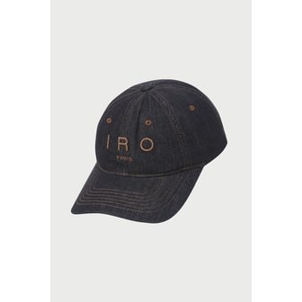 IRO [여주점] [이로] 남성 TROYES IRO 로고 자수 워시드 데님 볼캡 IXRAS25701BUD