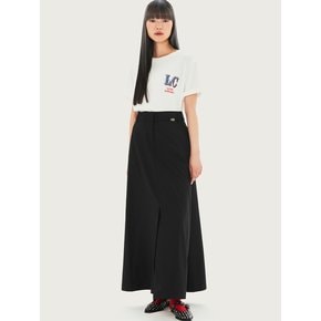 Emblem Point Long Skirt_LFKAA24140BKX