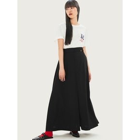 Emblem Point Long Skirt_LFKAA24140BKX