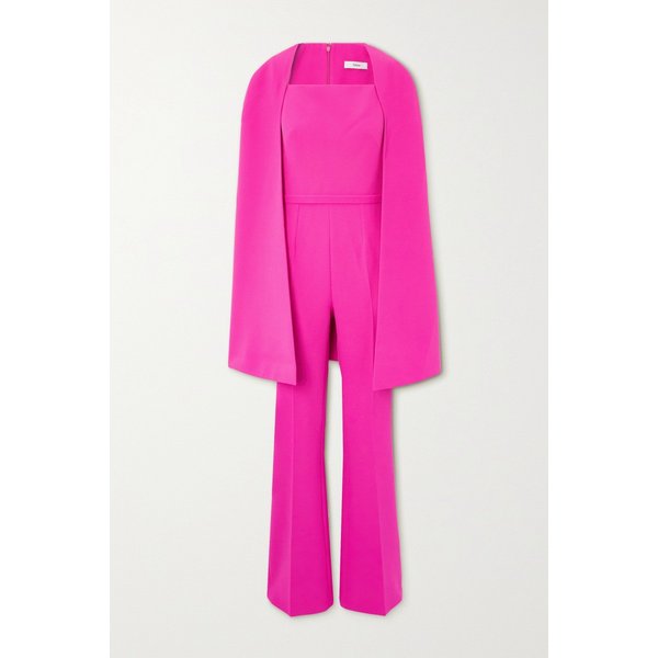 사피야 신지아 케이프 이펙트 크레이프 점프수트 푸시아 1647597288555785