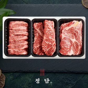 SSG정담 [SSG 정담][냉장/1+등급이상][농협영주한우]로스구이3호 (등심/채끝/업진살) / 1.0kg