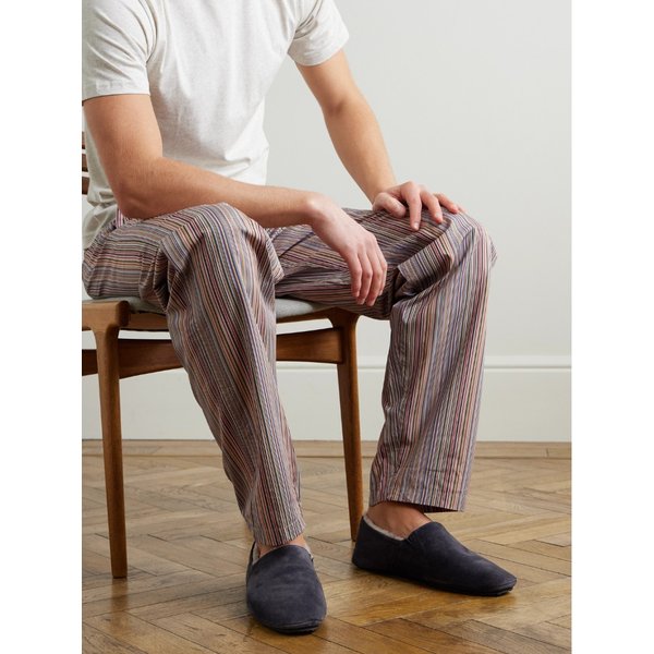 미스터 피 플러시 라이닝 스웨이드 슬리퍼 46376663162923971