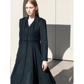 CASHMERE TAILORED COAT DRESS SETUP