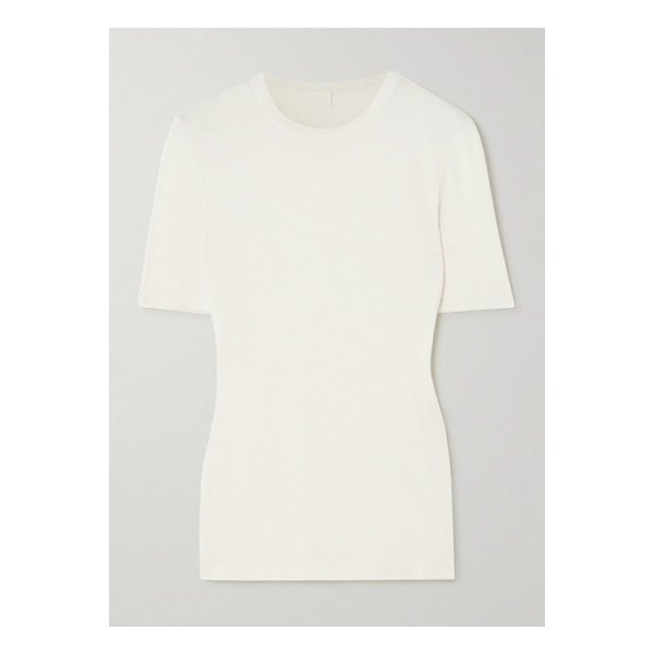 골지 니트 티셔츠 화이트 1647597352892777