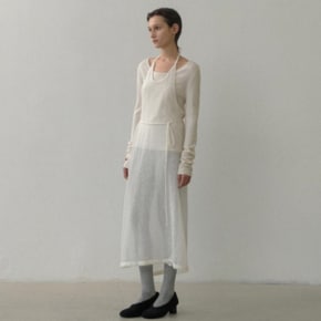 나인 MABELLA WOOL HAIRY LAYERED DRESS_A (OP-6234)