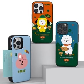 갤럭시 S23 S22 S21 S20플러스 울트라 BT21 치미 쿠키 그린플래닛 자석 카드 범퍼 휴대폰 케이스