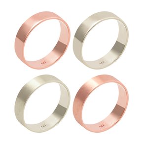 14K 평반지 유광 무광 로즈골드 샴페인골드 E타입