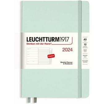  독일 불렛저널 로이텀 2024 다이어리 LEUCHTTURM1917 367709 Weekly Calendar Notebook Medium A