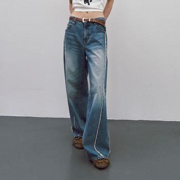 레이브 Fringe Line Wide Denim Pants VJ5ML435_3color