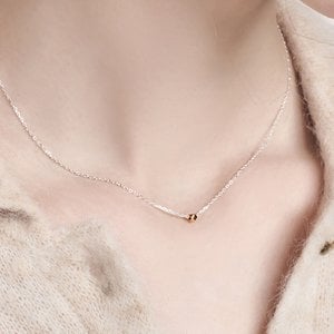 Hei [태연 착용][sv925]cube ball necklace