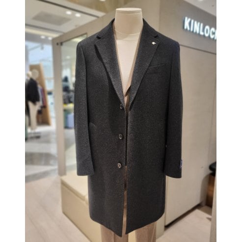 킨록바이킨록앤더슨 F/W 차콜그레이 프리미엄 캐시미어 100% 체스터 코트 ,재킷 2종택1