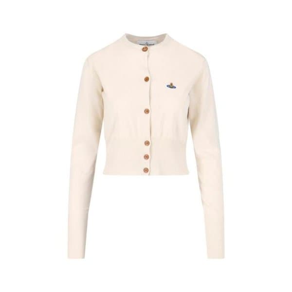 26SS 비비안웨스트우드 베아 크롭드 가디건 1803002U Y003F A408 BEIGE DOM