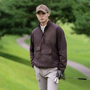 [온라인단독] 남성 유니크 우븐믹스 하이넥 아노락 브라운 CHE3MWT5307BR