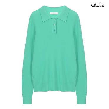 ab.f.z 카라 버튼 잔골지 긴팔 니트 (AFX5HW40A)