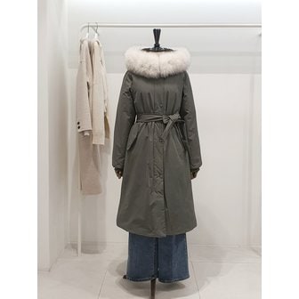 ZOOC [파주점] 쥬크 주크 사가폭스퍼 구스다운 야상 롱 패딩점퍼​​ V254PSG944