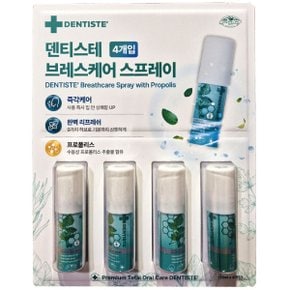 브레스케어 스프레이 프로폴리스 15ml x 4개 구강청정스프레이