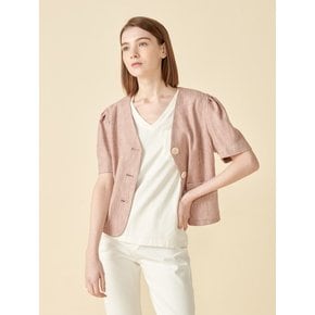 린넨 트위드 숏 자켓 Coett Linen Tweed Short Jacket