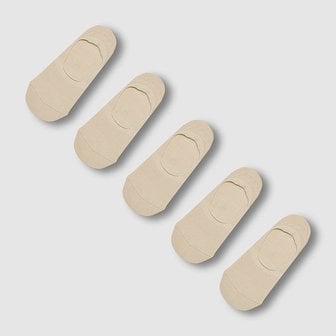 JAJU 여 코튼 미들컷 페이크 삭스 5족 J146903001011