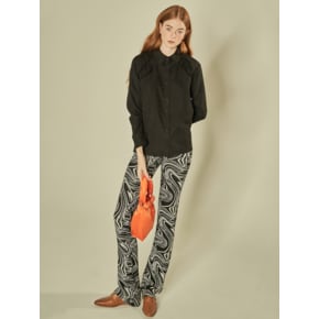 Double Line Piping Shirt (Black)