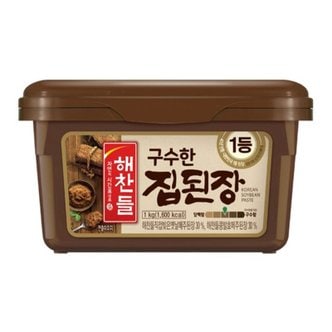  CJ제일제당 해찬들 구수한 가정식 집된장 1kg x6개