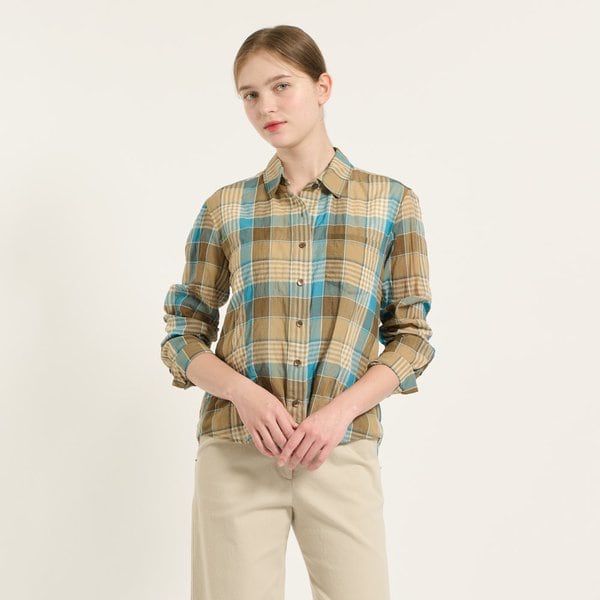 [여주점] 요루체크원단 셔츠 B5C7B404