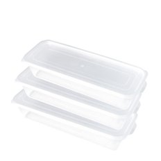 이지앤프리 웨이브킵 화이트 2000ml 3개 대파통 스파게티면통 상겹살통 김치통