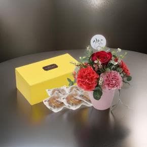 존경해요 카네이션 +우리밀 약과 어버이날,,스승의날,부모님선물,카네이션,카네이션선물,감사선물,꽃선물,,전국배송,익일배송