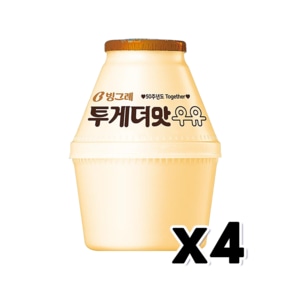 빙그레 투게더맛우유 단지우유 240ml x 4개