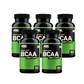 5개X  옵티멈  뉴트리션  BCAA  1000mg  60캡슐