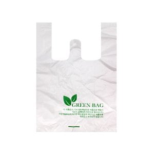 이룸팩 친환경 생분해성 비닐봉투(중) 100장 썩는 비닐봉지