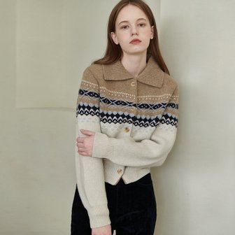 판도라핏 Emily Nordic Collar Cardigan