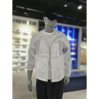 휠라 [파주점] 유니 경량 후드 바람막이(FS2JKH2202X-OWH)