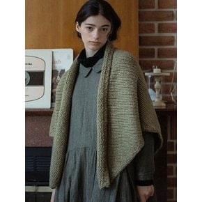 [알파카]Wool Alpaca Triangle Shawl Muffler -4color