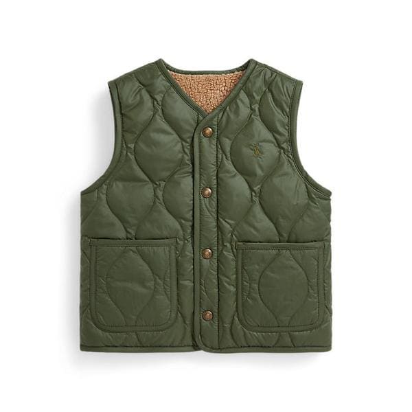 폴로 키즈 남아 2-7세 리버시블 다운 베스트(CWPOOTWBN220069999)