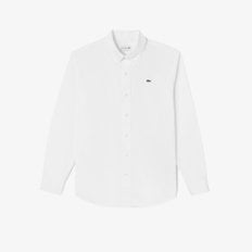 라코스테 (남성)베이직 옥스포드 셔츠(CH954E-55G 001)화이트