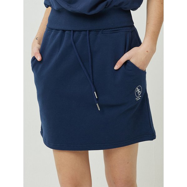 우먼즈 스웨트 미니 스커트 빈티지네이비