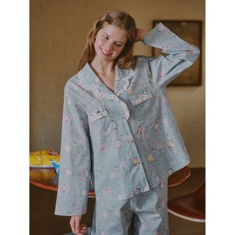 울랄라 포멜로 긴팔 여성페어 베이비블루 (40수)