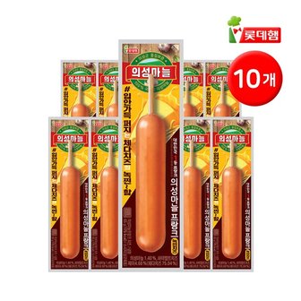 롯데푸드 의성마늘 프랑크 녹찐 치즈 햄꼬지 65g 10개_P333125131