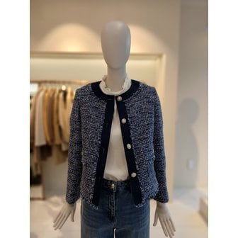 CC콜렉트 [여주점] 씨씨콜렉트 라인배색디테일트위드자켓 E262msf128