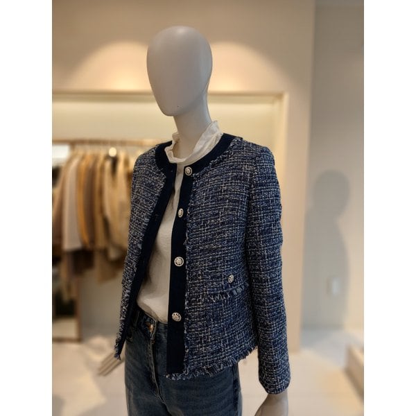 [여주점] 씨씨콜렉트 라인배색디테일트위드자켓 E262msf128