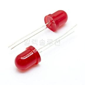 8파이 발광 다이오드 라운드 LED 레드 Red 8mm