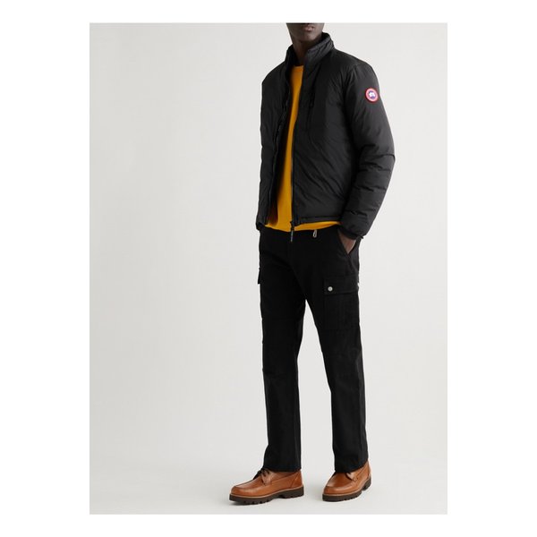 로지 퀼팅 셸 다운 재킷 블랙