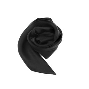 Chic Black Silk Scarf