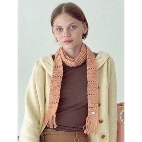 No.188 / Lily 100% Organic Wool Skinny Muffler _ 7color