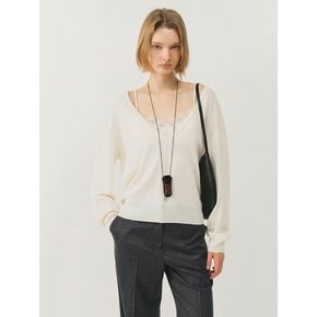 [단독]캐시미어 딥 브이넥 니트 / CASHMERE DEEP V-NECK KNIT_5colors