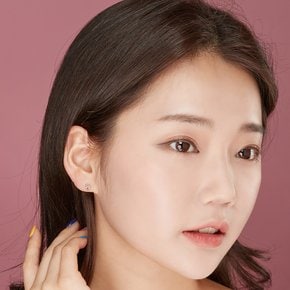 14K 캣 피어싱 귀걸이 한쪽(핑크/옐로우)