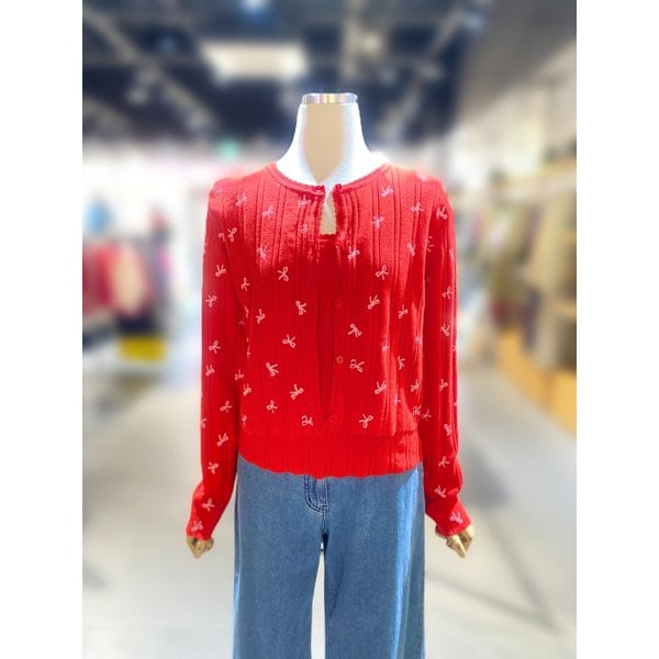 [여주점] 리본 가디건 나시 세트 (BAKC13511)