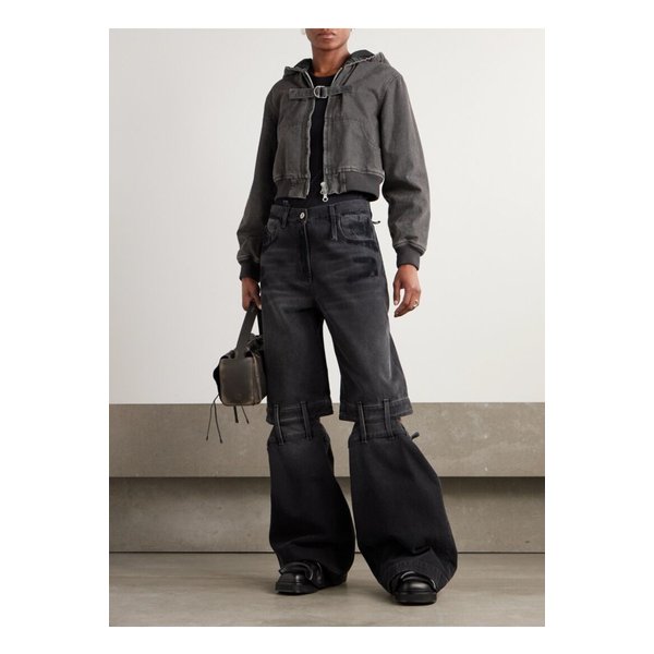 아워레가시 크롭 후드 데님 재킷 그레이 1647597356045313